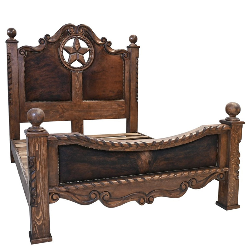 Texana Bed w/ Cowhide