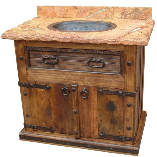 Pueblito Vanity w/ Stone Top