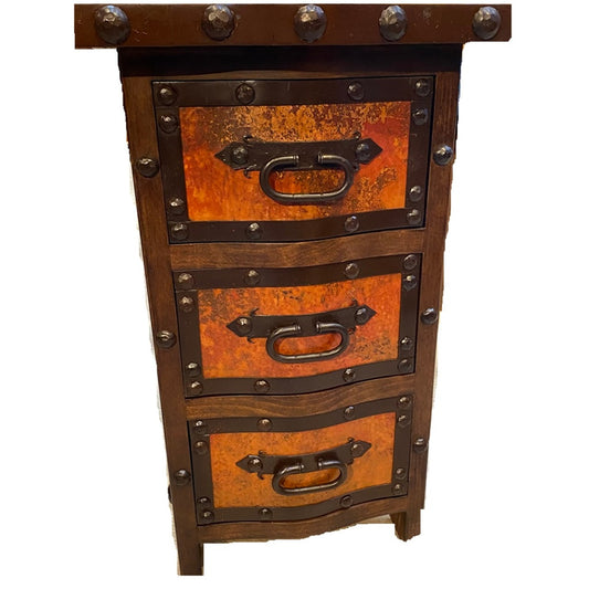 Curvo Nightstand w/ Copper