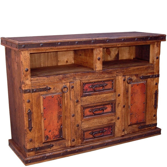 Hacienda 66'' TV Stand w/ Copper