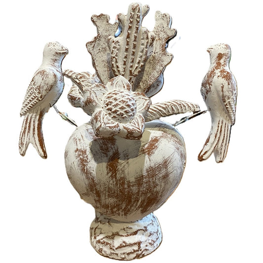 Corazon Pedestal - Blanco Rustico