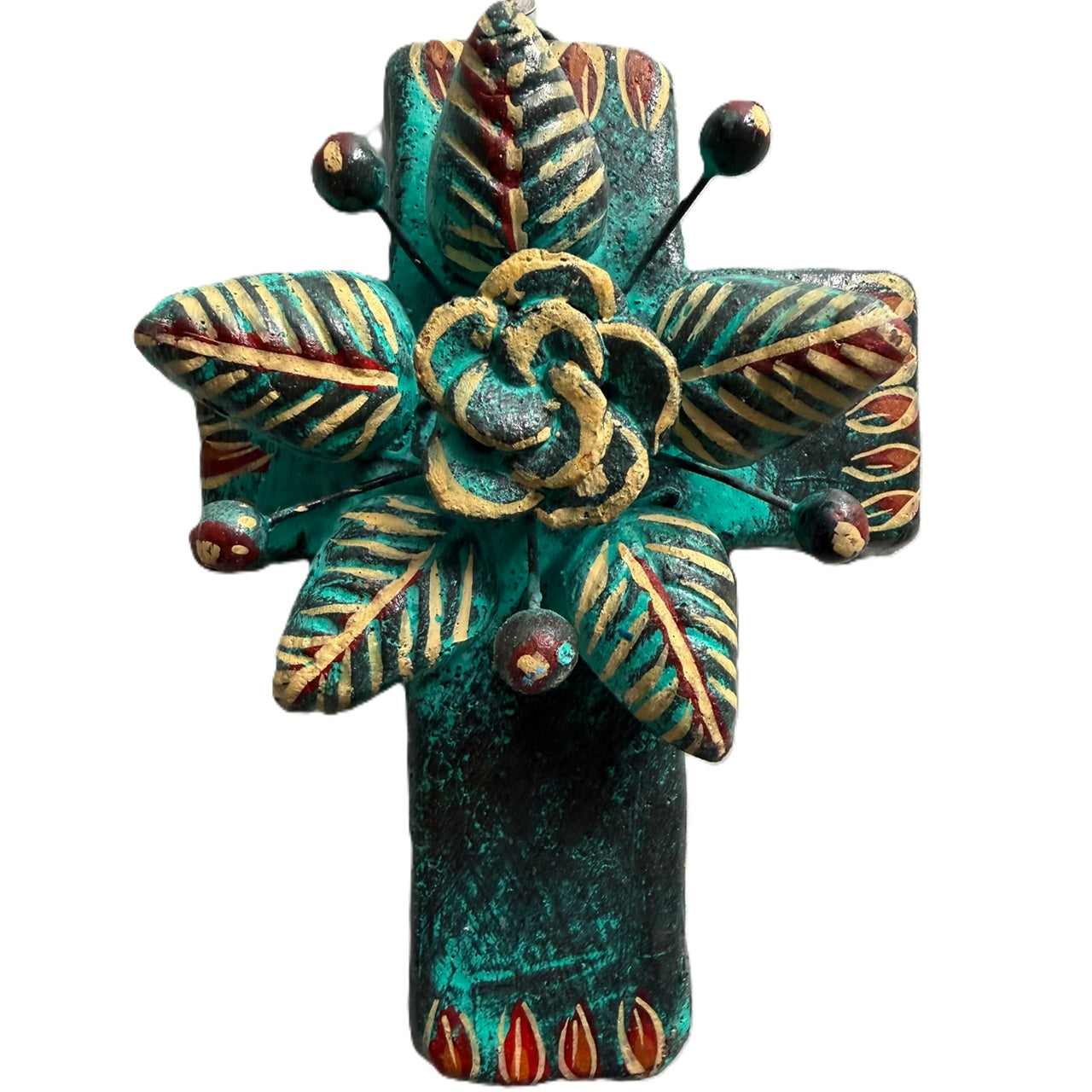 Cruz Una Flor - Turquoise