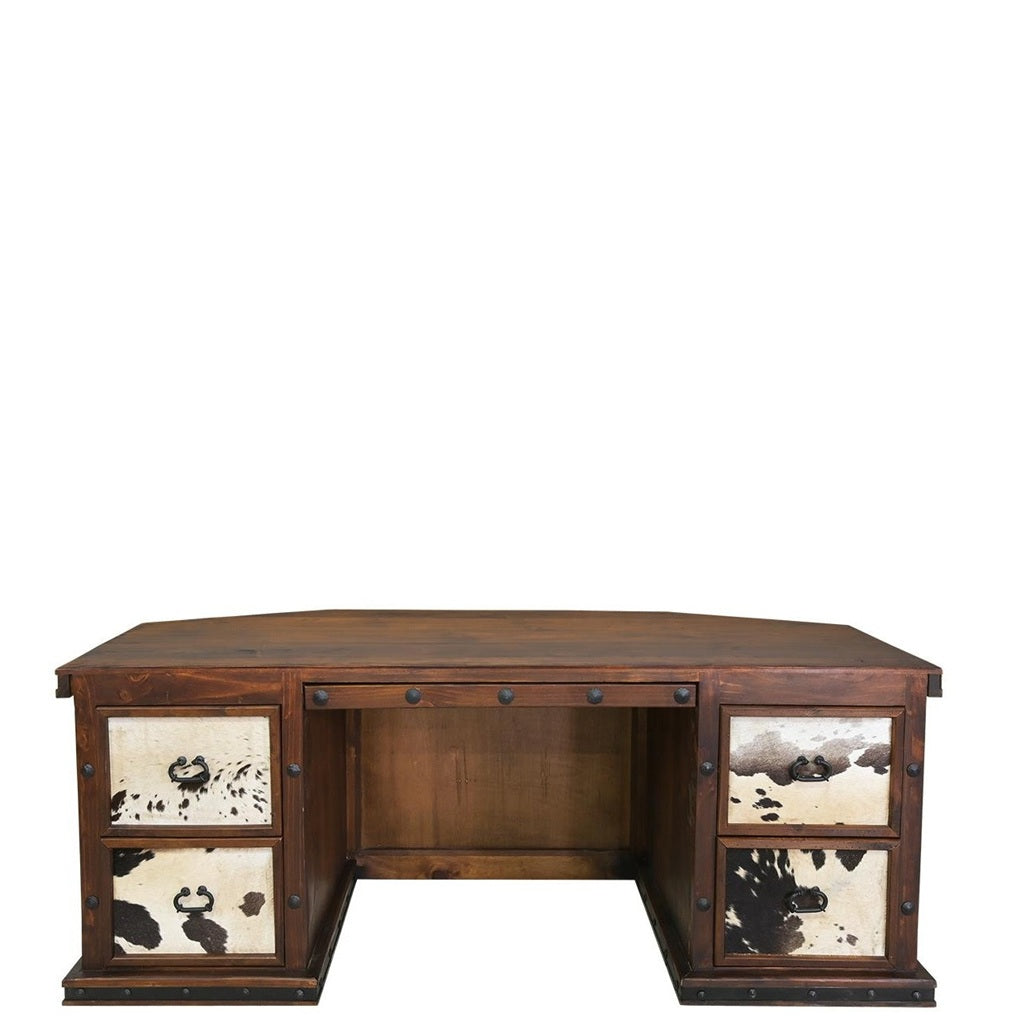 Toro Executive Desk w/ Cowhide & Copper