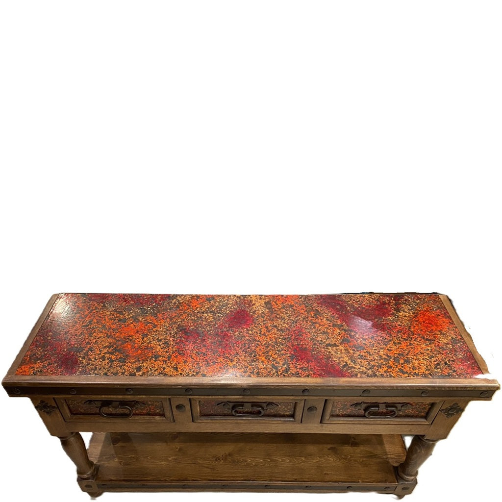 Torno 60'' Console w/ Red Copper