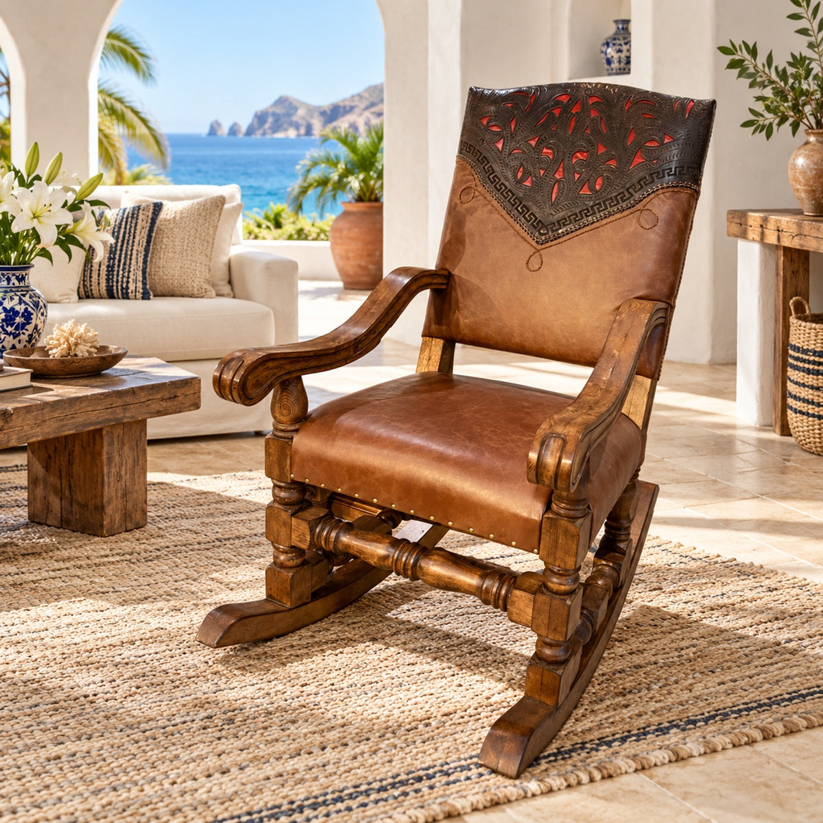 Hacienda Rocking Chair - Red