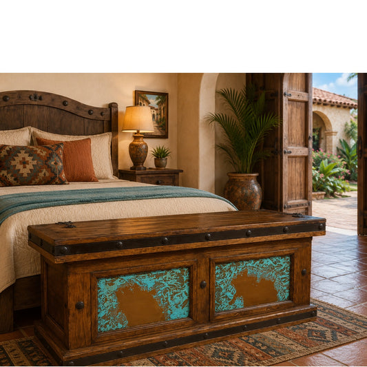 Hacienda 48'' Trunk w/ Turquoise Copper