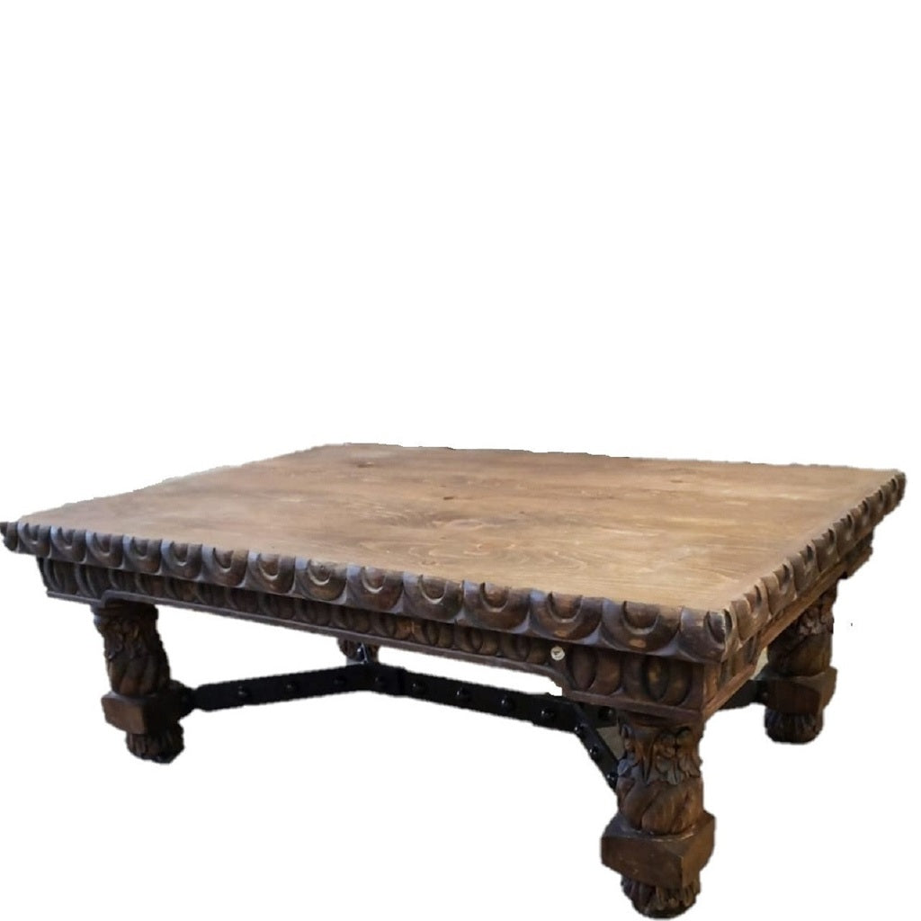 Cruzeta Carved Coffee Table