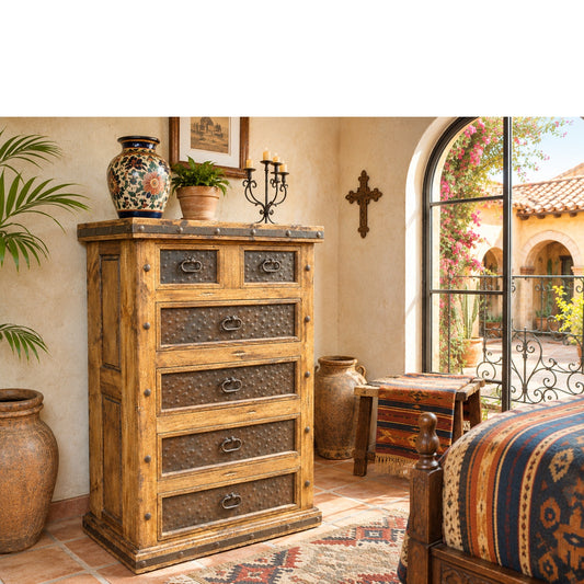 Hacienda Tall Dresser w/ Metal