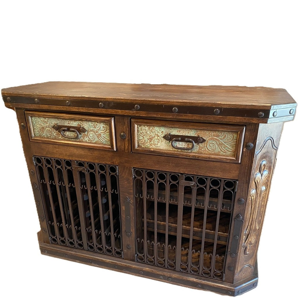 Cava Wine Cabinet w/ Copper