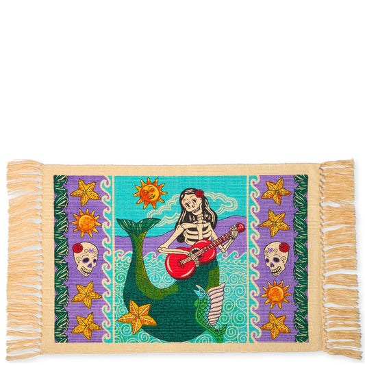 Skeleton Mermaid Placemat