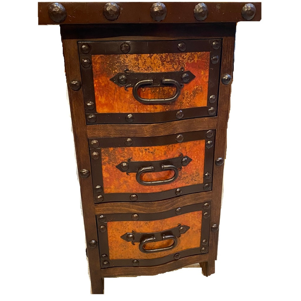 Curvo Nightstand w/ Copper