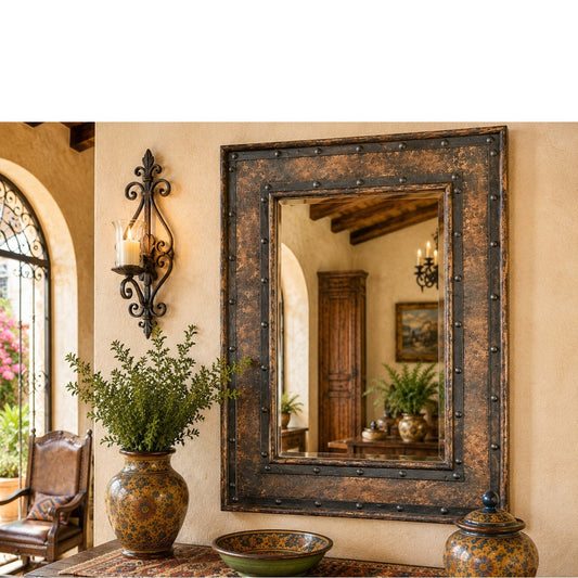 Hacienda Mirror w/ Copper