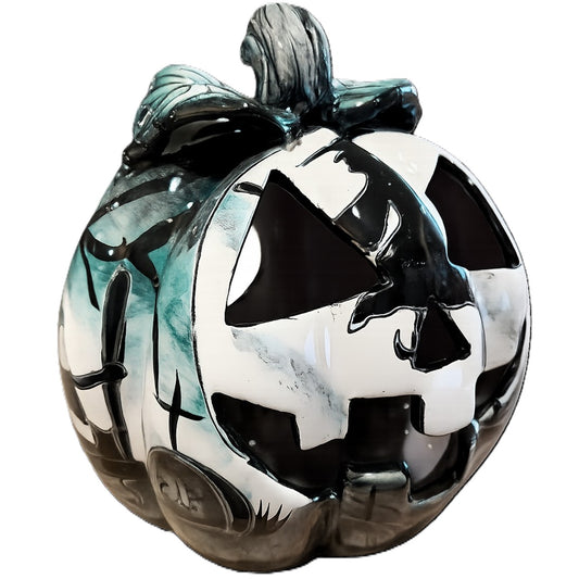 Brujas en Cementerio Pumpkin