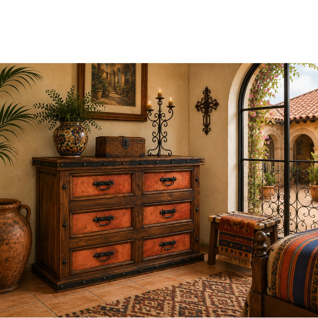 Hacienda Dresser w/ Copper