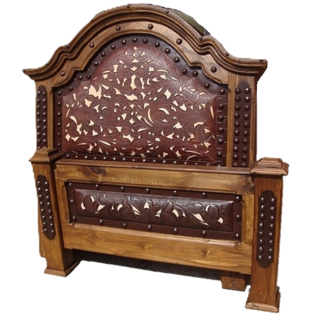 Consuelo Bed w/ Two Tone Leather