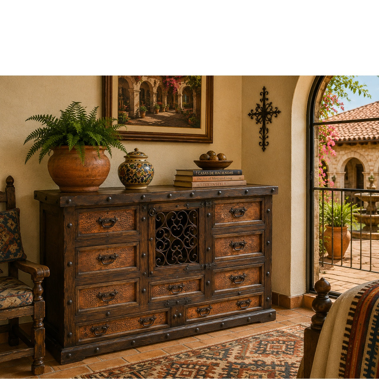 Emperador Dresser w/ Copper