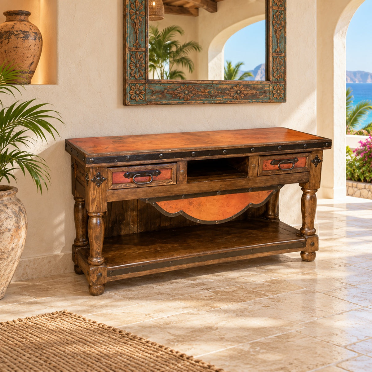Del Rio TV Console w/ Copper