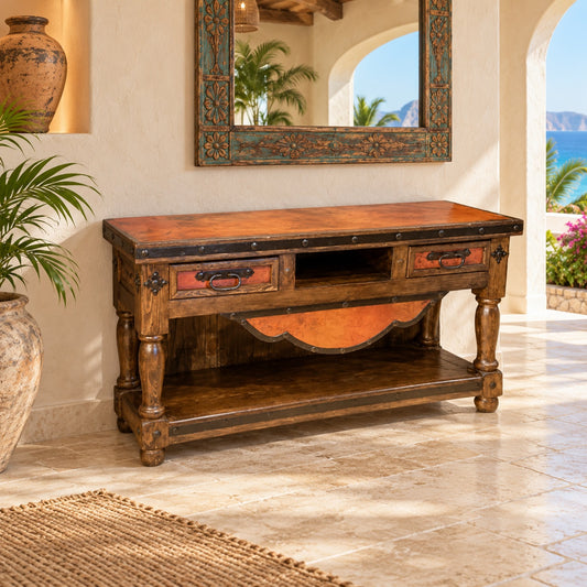 Del Rio TV Console w/ Copper