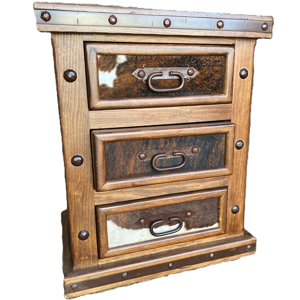 Tablero Nightstand w/ Cowhide