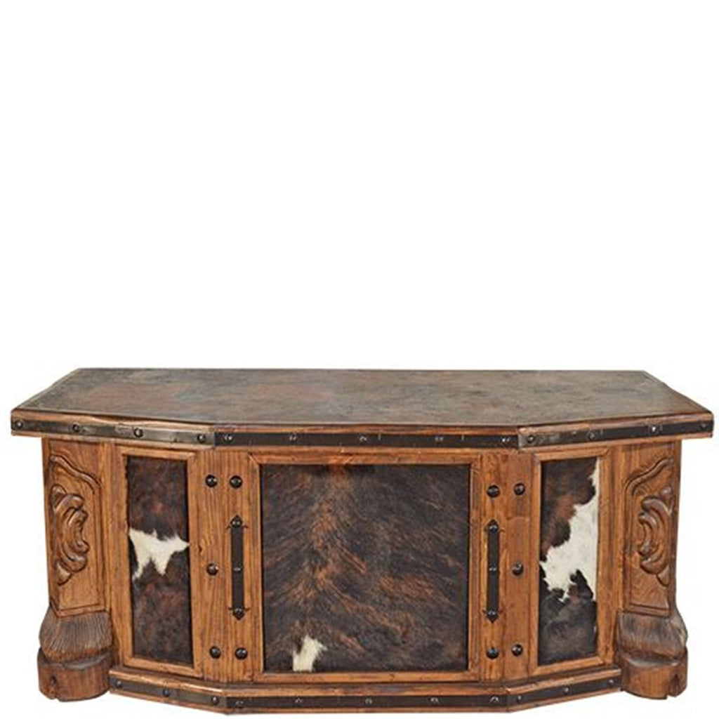 Vaquero Executive Desk w/ Cowhide