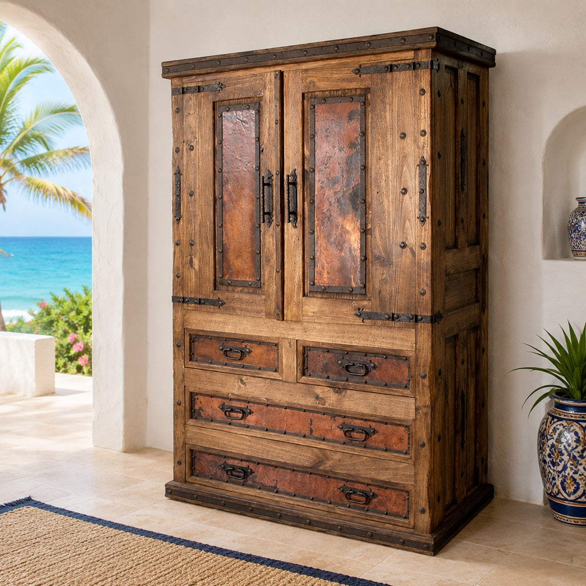 Cabo Armoire w/ Copper