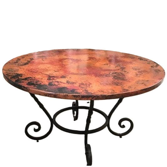Caracol Dining Table w/ Copper Top