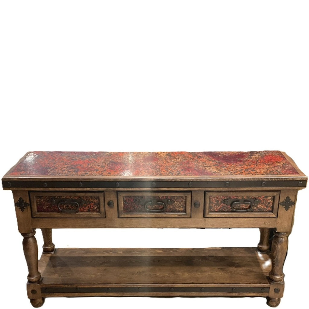 Torno 60'' Console w/ Red Copper