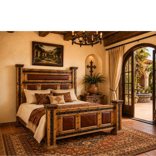 Tablero Bed w/ Leather