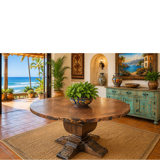 Andrade Dining Table w/ Copper Top
