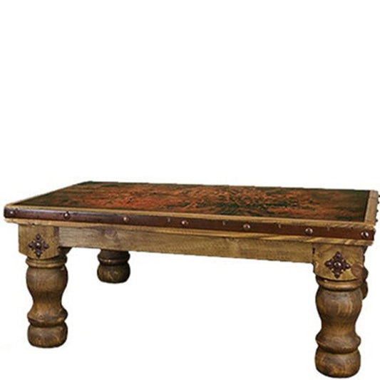 Torno Coffee Table w/ Copper Top