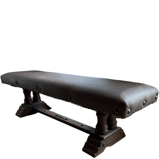 Torno Dining Bench w/ Leather