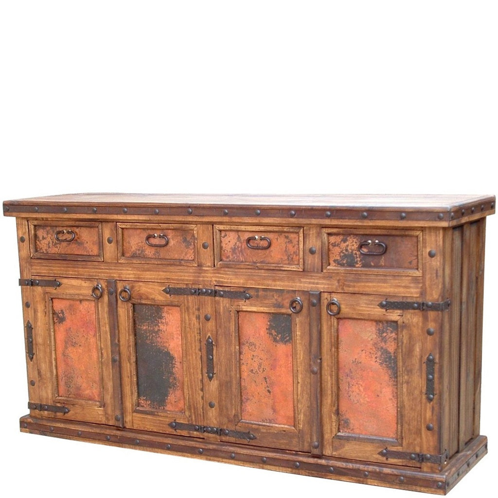 Hacienda 4 Drawer Buffet w/ Copper