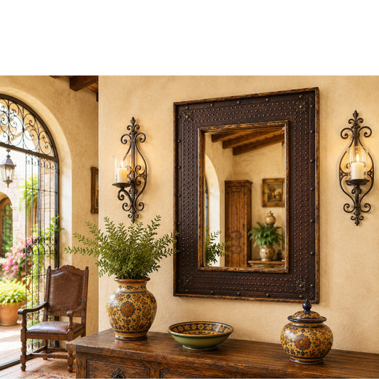 Hacienda Mirror w/ Metal