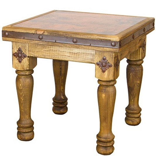 Tablero End Table w/ Copper