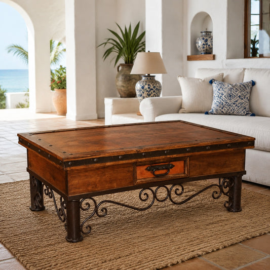 Taleo Coffee Table w/ Copper Top