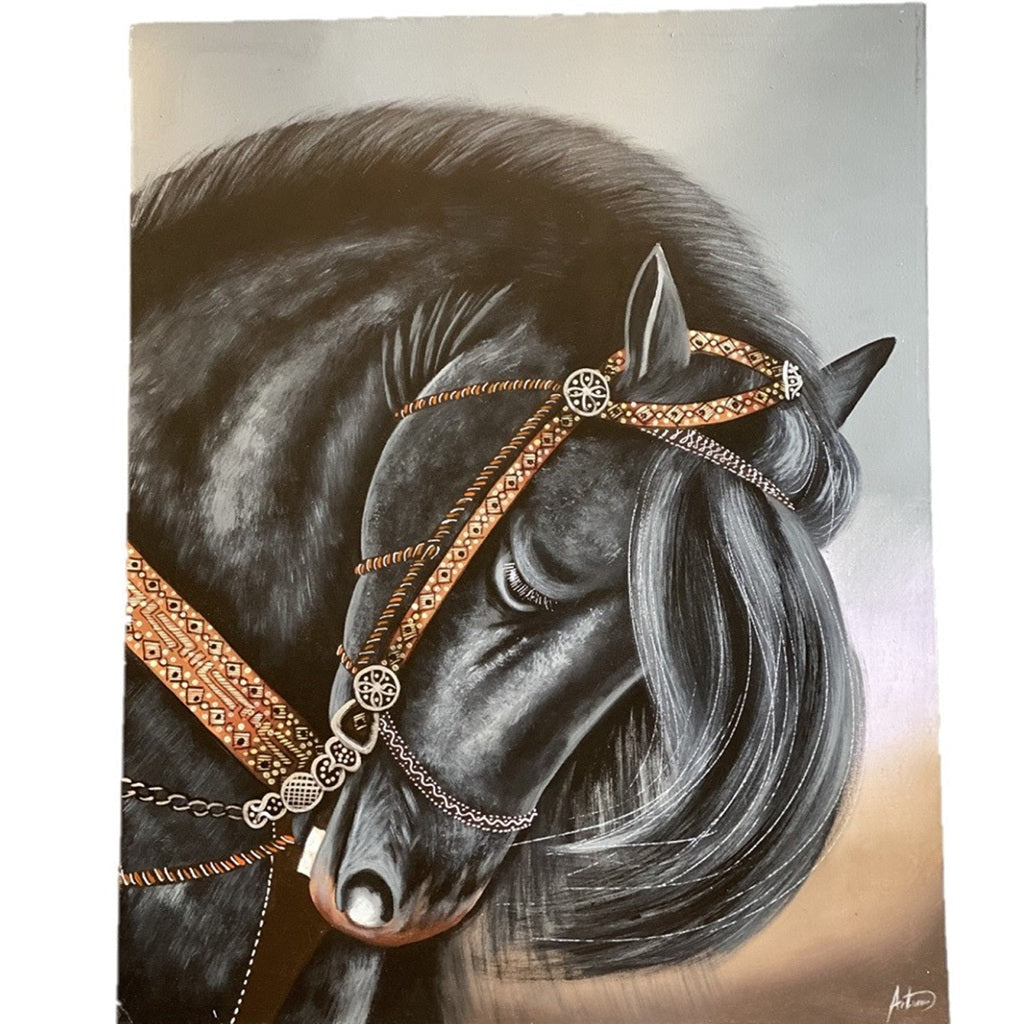 Caballo Negro Oil on Canvas