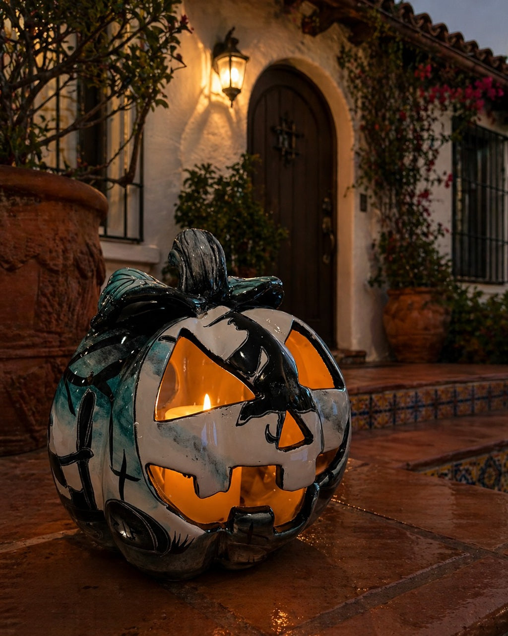 Brujas en Cementerio Pumpkin