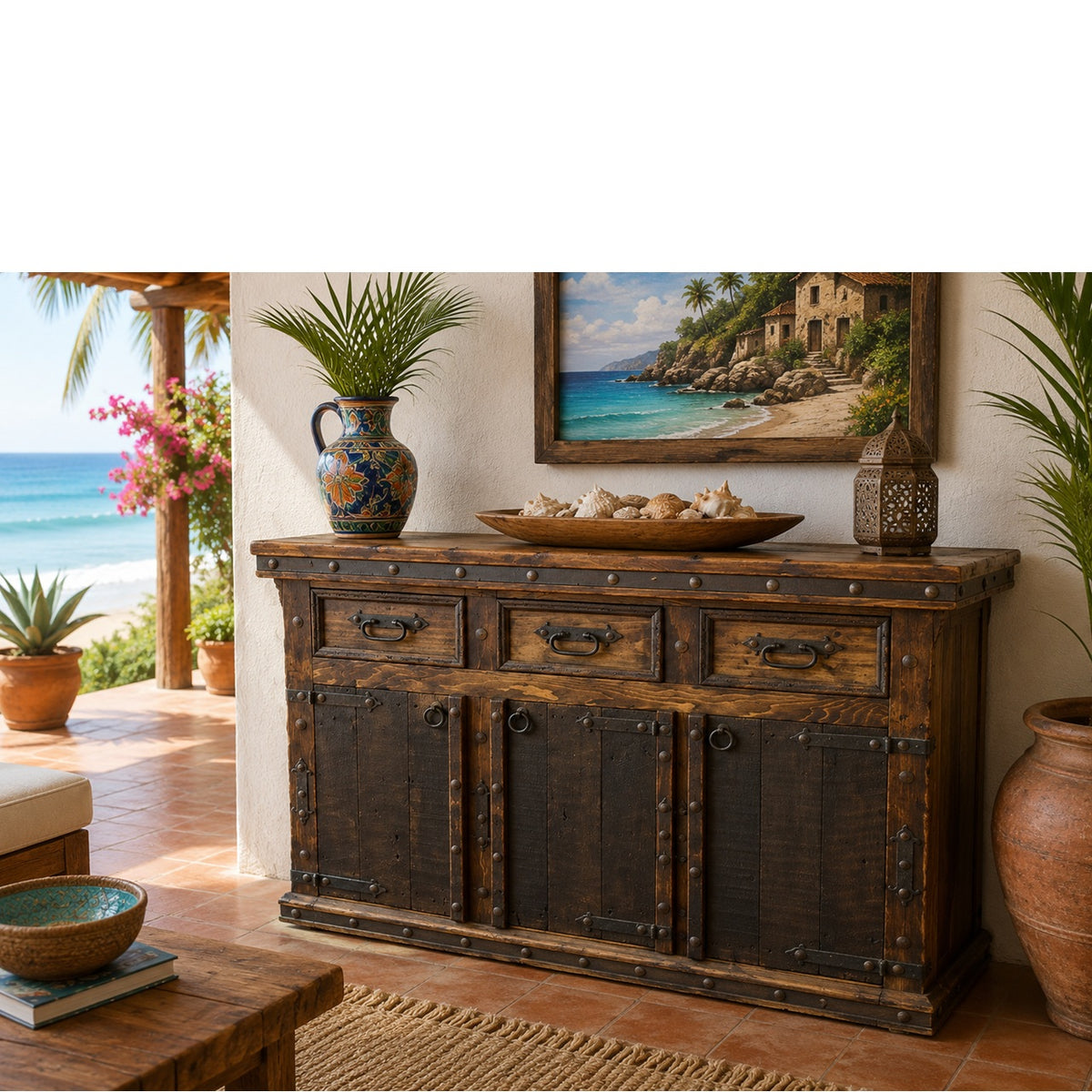 Hacienda 3 Drawer Buffet